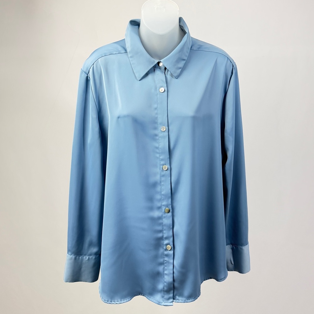 Rachel Zoe Light Blue Button-Down Shirt